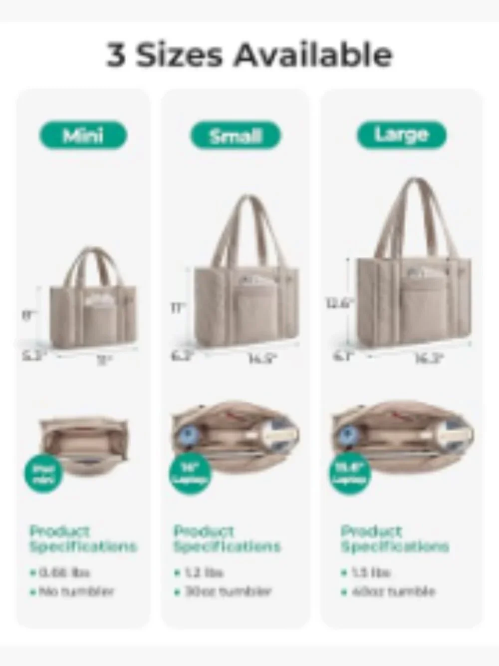 Quilted Puffer Tote Bag with Crossbody Strap, Water-Resistant Work Bag